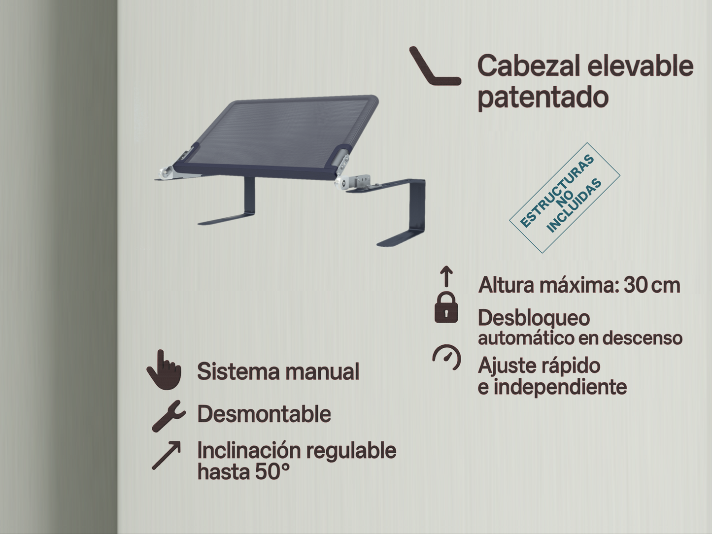 COLCHÓN LIFT 1.2 · Estructuras no incluidas ·